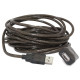 Przedłużacz USB 2.0 typu AM-AF 5m aktywny czarny 