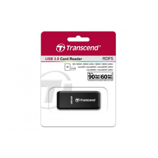 Czytnik kart pamięci SD/MicroSD USB3.0 czarny Czytnik kart pamięci SD/MicroSD USB3.0 czarny