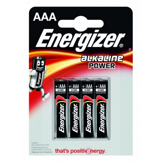 Bateria Alkaline Power Alkaliczna AAA LR03 E91 4 szt. blister Bateria Alkaline Power Alkaliczna AAA LR03 E91 4 szt. blister