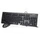 Zestaw klawiatura + mysz KM-72620D USB Czarny 