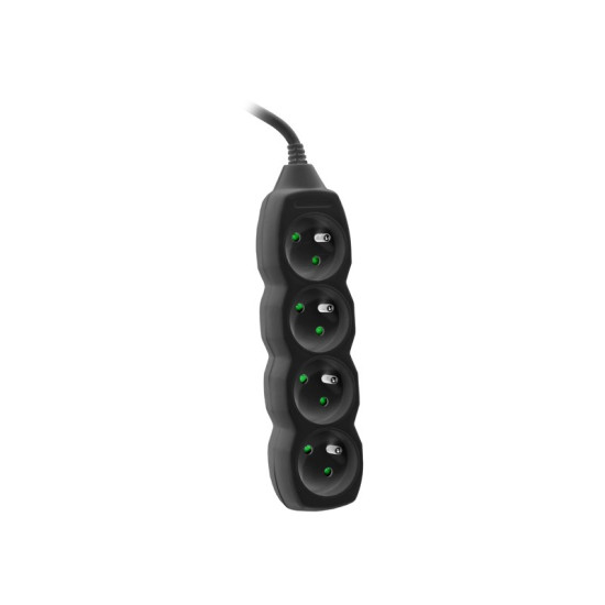 Listwa PowerWatch 3 m czarna(4 gniazda) 