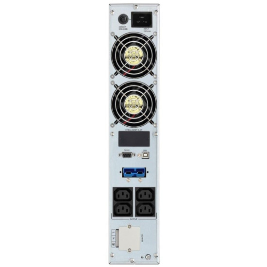UPS ON-LINE 3000VA 4X IEC + TERMINAL OUT, USB/RS-232, LCD, RACK 19'/TOWER