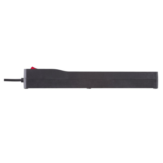 Listwa przeciwprzepięciowa ZX 510, 1L, 1,0m, czarna