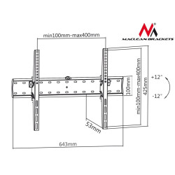 Uchwyt do TV 37-70 cali MC-668  40kg