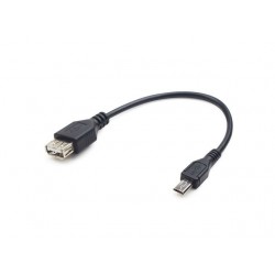 KABEL USB MICRO BM->AF USB 2.0 OTG 15CM długi wtyk  KABEL USB MICRO BM->AF USB 2.0 OTG 15CM długi wtyk