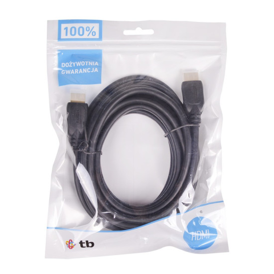 Kabel HDMI 1.4 pozłacany 1.8 m. 