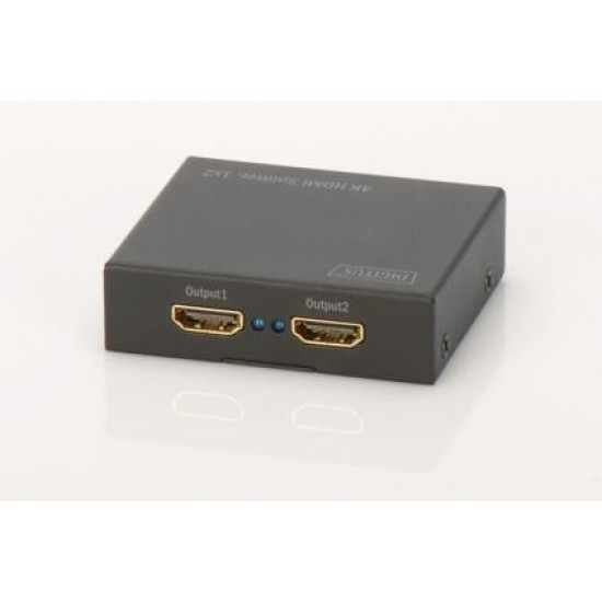 Rozdzielacz/Splitter HDMI 2-portowy, 4K 30Hz UHD 3D, HDCP 1.3, audio