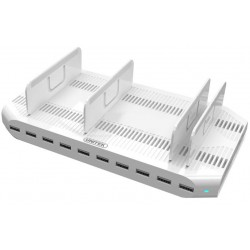 Stacja ładująca 10xUSB 2,4A, 96W; Y-2172