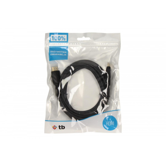 Kabel HDMI 1.4 pozłacany 3m.