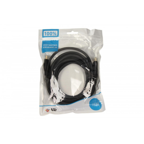 Kabel HDMI 1.4 pozłacany 5m.