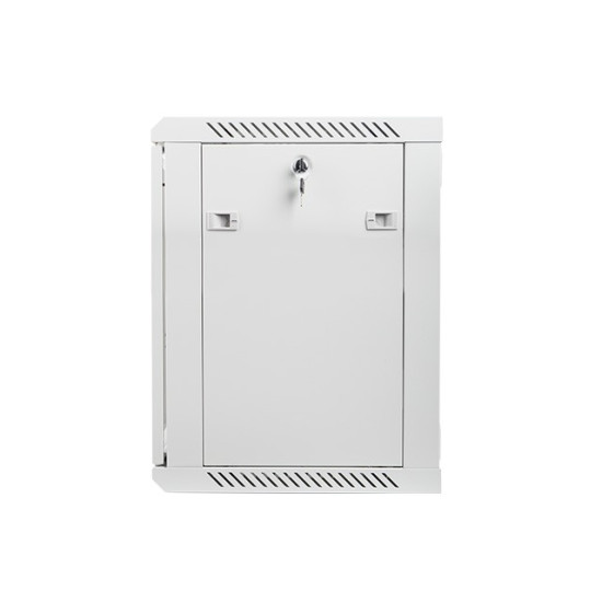 Szafa instalacyjna wisząca 19' 12U 600X450mm szara (drzwi       szklane)