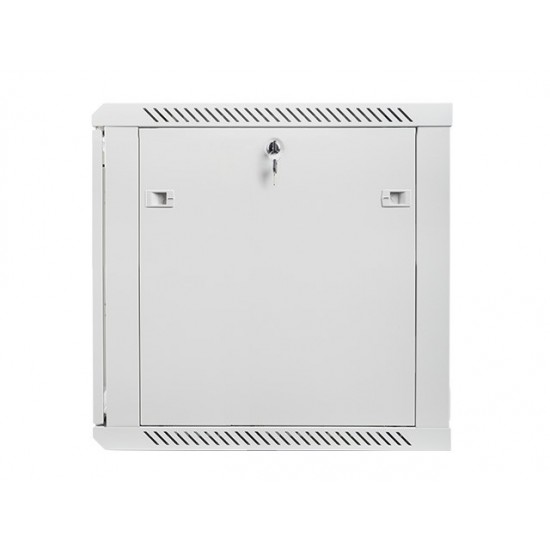 Szafa instalacyjna wisząca 19' 12U 600X600mm szara (drzwi       szklane)