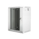 Szafa instalacyjna wisząca 19' 15U 600X450mm szara (drzwi       szklane)