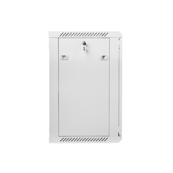 Szafa instalacyjna wisząca 19' 15U 600X450mm szara (drzwi       szklane)