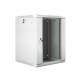 Szafa instalacyjna wisząca 19' 15U 600X600mm szara (drzwi       szklane)