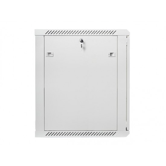Szafa instalacyjna wisząca 19' 15U 600X600mm szara (drzwi       szklane)