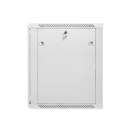 Szafa instalacyjna wisząca 19' 15U 600X600mm szara (drzwi       szklane)