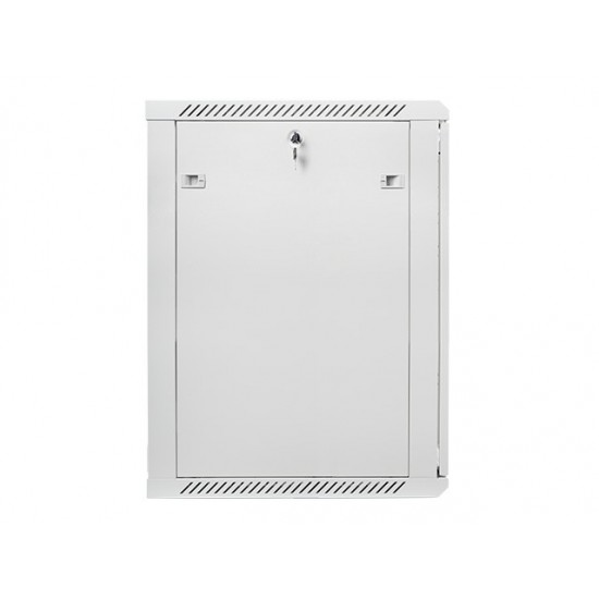 Szafa instalacyjna wisząca 19 18U 600X600mm szara (drzwi szklane)