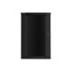 Szafa instalacyjna wisząca 19' 22U 600X600mm czarna (drzwi      szklane)