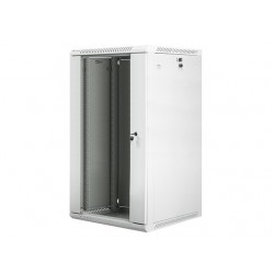 Szafa instalacyjna wisząca 19 22U 600X600mm szara (drzwi szklane)