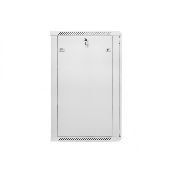 Szafa instalacyjna wisząca 19 22U 600X600mm szara (drzwi szklane)