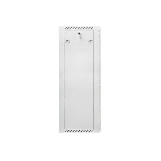 Szafa instalacyjna wisząca 19' 27U 600X450mm szara (drzwi       szklane)