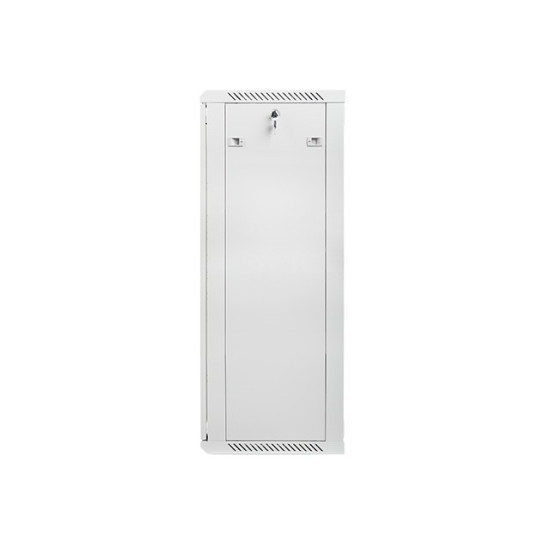 Szafa instalacyjna wisząca 19' 27U 600X450mm szara (drzwi       szklane)