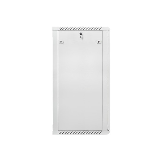 Szafa instalacyjna wisząca 19' 27U 600X600mm szara (drzwi       szklane)