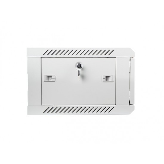 Szafa instalacyjna wisząca 19' 4U 600X450mm szara (drzwi        szklane)