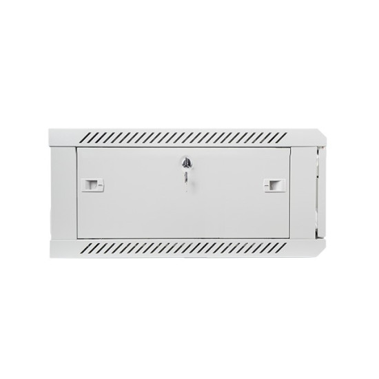 Szafa instalacyjna wisząca 19' 4U 600X600mm szara (drzwi        szklane)