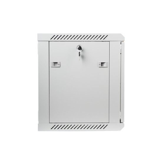 Szafa instalacyjna wisząca 19' 9U 600X450mm szara (drzwi        szklane)