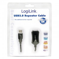 Kabel przedlużacz USB2.0, 5m  Kabel przedlużacz USB2.0, 5m