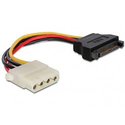 Kabel SATA zasilający(M)->Molex(M) 15cm 