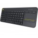 K400 Plus Wireless Touch Keyboard Czarna
