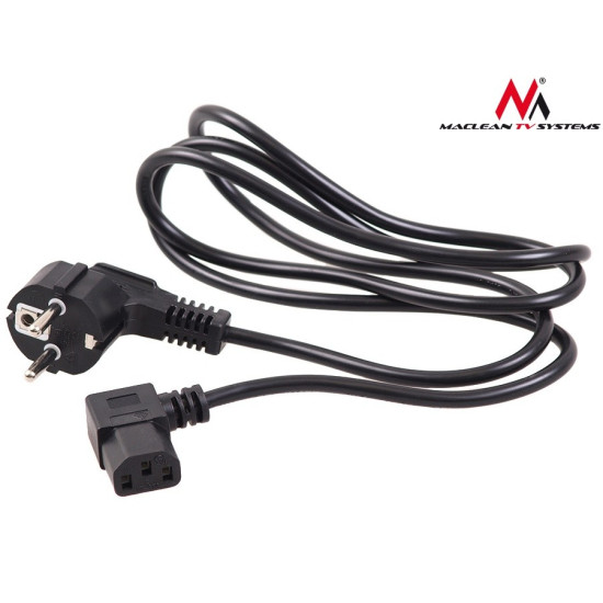 Kabel zasilający kątowy 3 pin 3M wtyk EU MCTV-803