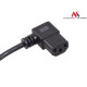 Kabel zasilający kątowy 3 pin 3M wtyk EU MCTV-803