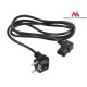 Kabel zasilający kątowy 3 pin 3M wtyk EU MCTV-803