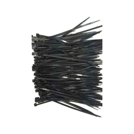 Opaska zaciskowa nylon 25cm/3.6mm (100szt) czarna 