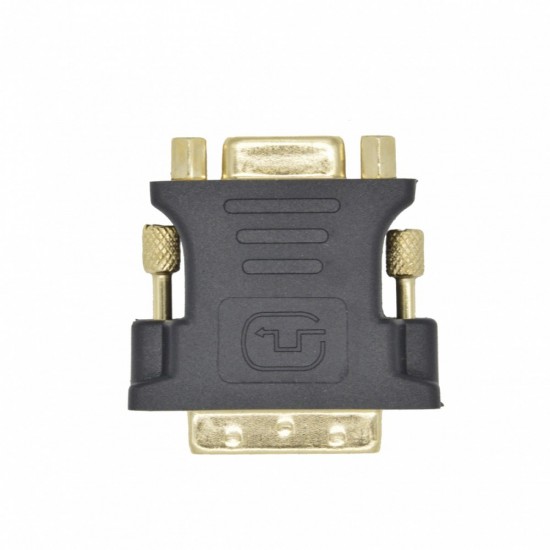 Adapter DVI M - VGA F pozłacany, 24+5/15 pin