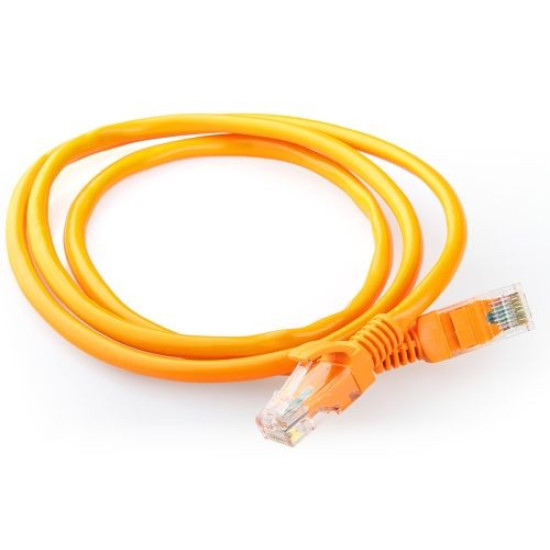 Patch cord kategoria 5e osłonka zalewana 0.5m pomarańczowy