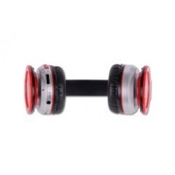 Stereofoniczne słuchawki z mikrofonem CRISTAL RED