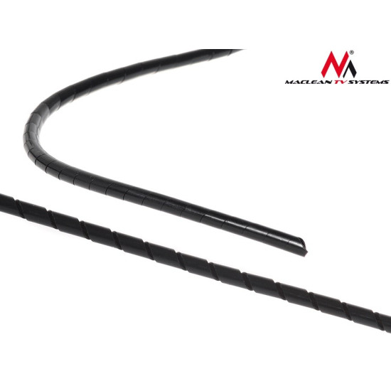 Osłona maskująca na kable MCTV-684 B (5*6mm) 3m Spirala Czarna