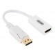 Adapter DisplayPort - HDMI 4K; Y-6332 BIAŁY 