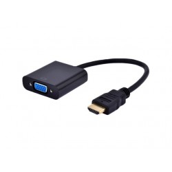 Adapter HDMI-A(M)->VGA (F)+Audio na kablu 