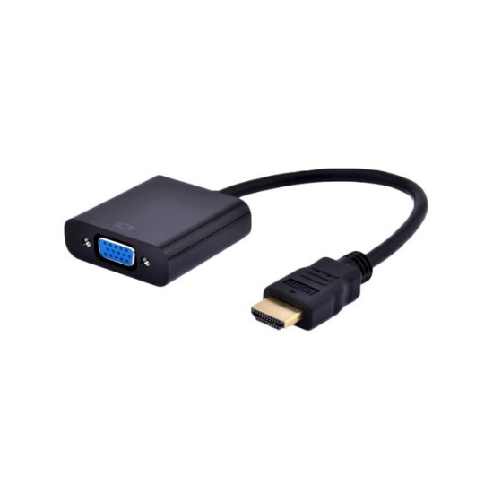Adapter HDMI-A(M)->VGA (F)+Audio na kablu 