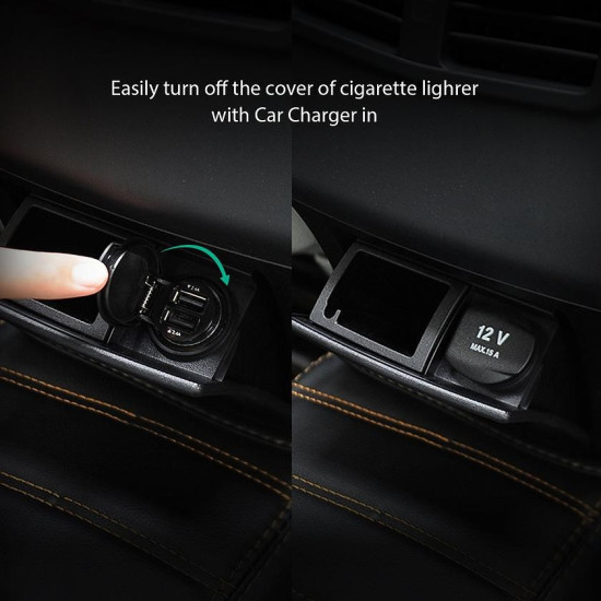 CC-S1 ultraszybka ładowarka samochodowa 2xUSB AiPower 4.8A 24W 