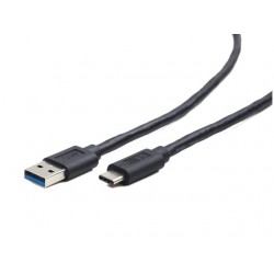 Kabel USB Type-C(M)-AM 3.0 1.8m czarny  Kabel USB Type-C(M)-AM 3.0 1.8m czarny