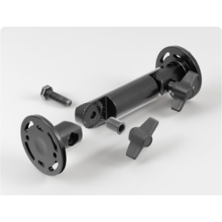 Pedestal Mount  Individual part for pedestal mounts. Pedestal Mount extension arm. Total length: 170 mm. With ball head. For use with item no 202010-202020.
