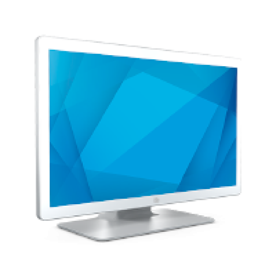 Elo 2703LM 27-inch wide LCD Medical Grade Touch Monitor, Full HD, Projected Capacitive 10-touch, DICOM 14, USB and Serial Touch Interface, Anti-glare, Zero-bezel, Stand, VGA and HDMI Video Interface, White, Worldwide