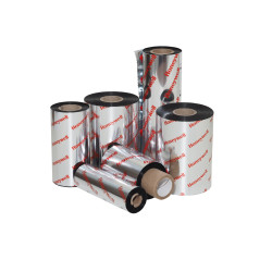 TMX 2010 / HP06 Thermal Transfer Wax-Resin Ribbon, 110mm W x 300m L, 25 mm core, Ink side out, 10 ribbons per carton, for use on coated papers and synthetics . 1 UN = 1 Box of 10 Rolls.